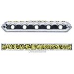Dreamtime Crystal DC 77730 Rondelle Spacer Bars 5 Hole Khaki/Silver